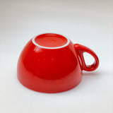 MILANO RED PORCELAIN CAPPUCCINO CUP IPA (made in Italy)