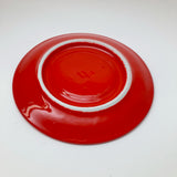 RED PORCELAIN CAPPUCCINO SAUCER IPA (made in Italy)