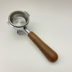 Portafilter 2 CUPS WITH WALNUT WOOD HANDLE